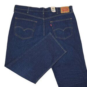 Levis Mens 559 Relaxed Straight Jeans Size 44x30 Dark Wash Denim Sits At Waist